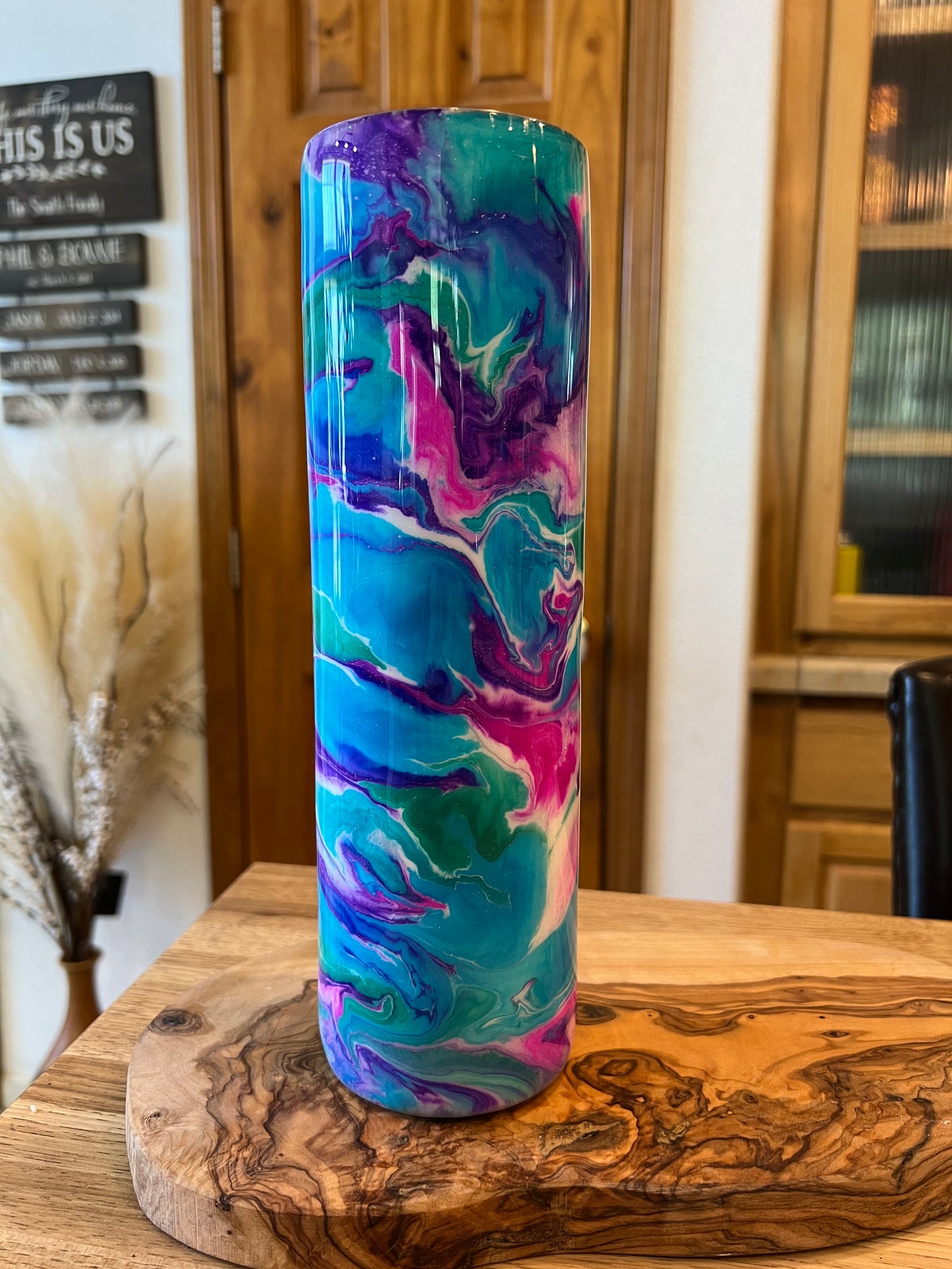 Custom Alcohol Ink Tumbler