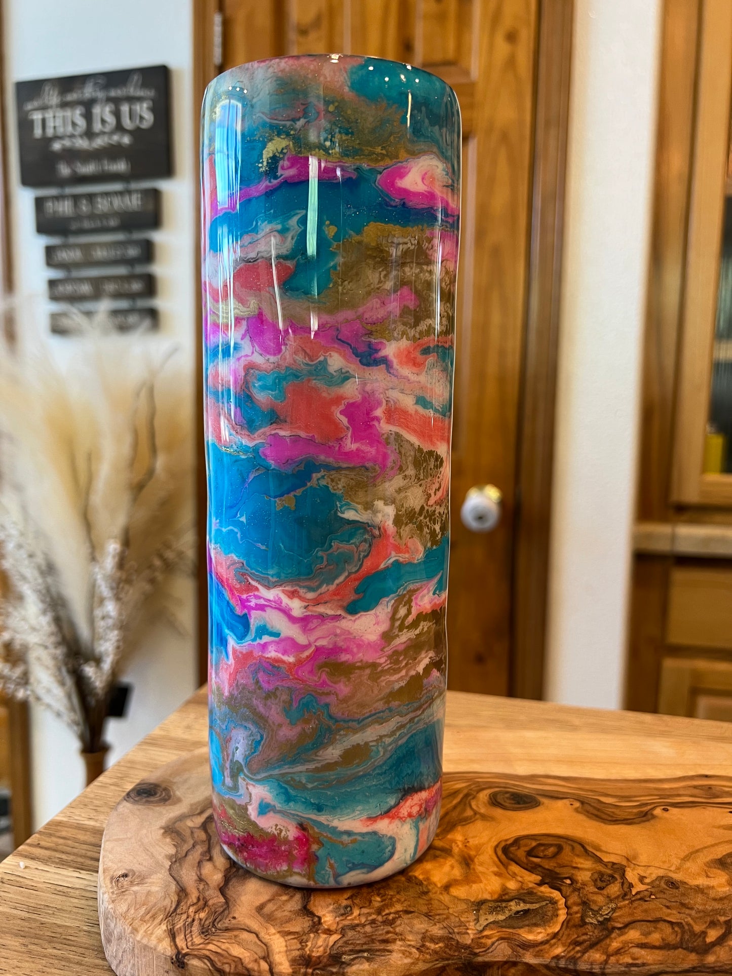 Custom Alcohol Ink Tumbler