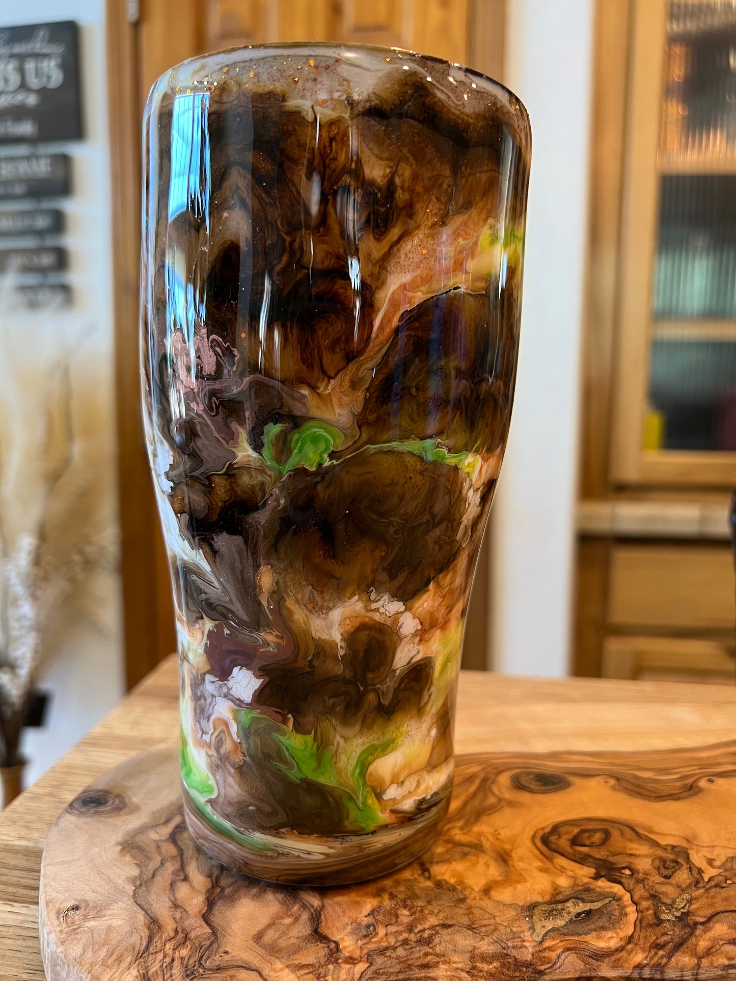 Custom Alcohol Ink Tumbler