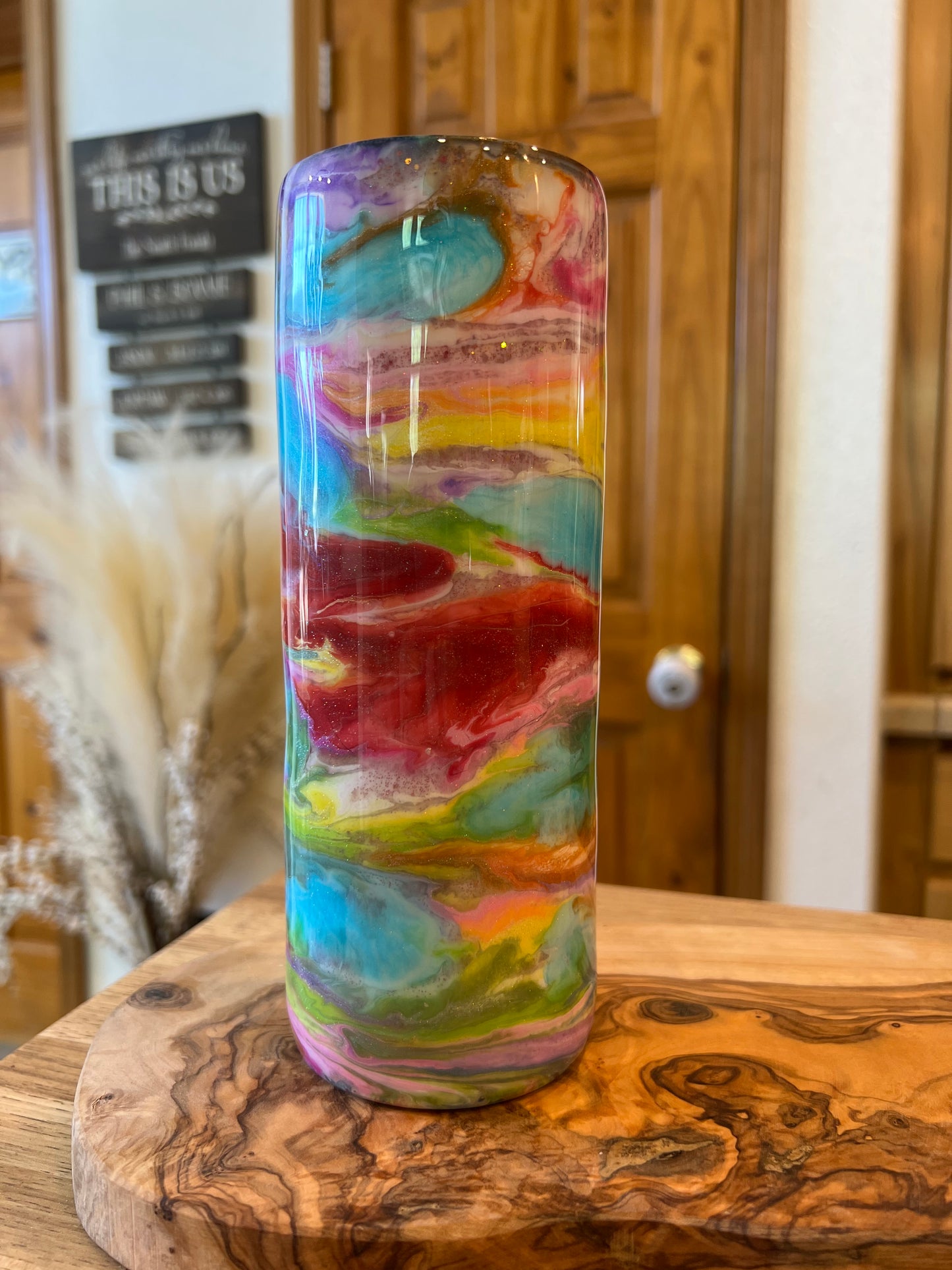 Custom Alcohol Ink Tumbler